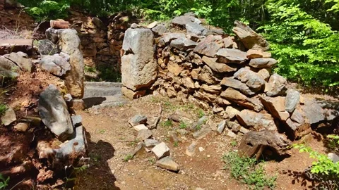 THRACIAN CMPLEXULT CO IN LOCALITY "PROPADA", NEAR MALKO TARNOVO Stock-Footage 284001718