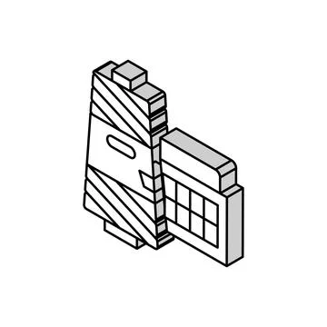 Thread accessory isometric icon vector illustration 스톡 일러스트