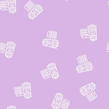 Thread accessory line seamless pattern Stock Illustration