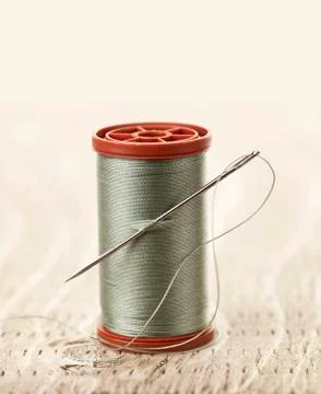 Thread and needle Stock Photos