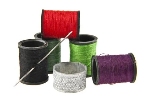 Thread and needle Stock Photos