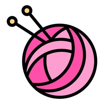 Thread ball icon vector flat 스톡 일러스트