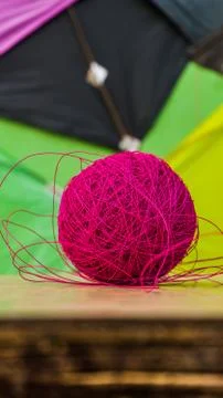 Thread ball for makar sankranti. Stock Photos