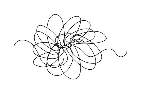 Thread, ball, vector, bobbin, concept, logo Stock Illustration