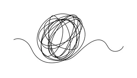 Thread, ball, vector, bobbin, concept, logo Stock Illustration