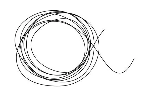 Thread, ball, vector, bobbin, concept, logo Stock Illustration