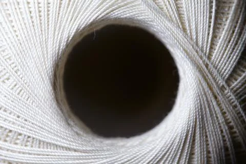 Thread on a black background Stock Photos