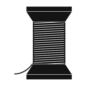Thread bobbin icon Stock Illustration