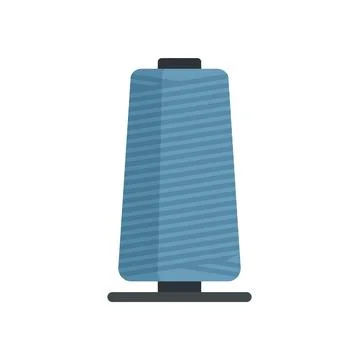 Thread bobine icon flat isolated vector Illustrazione stock