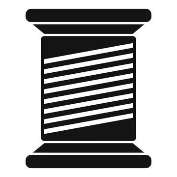 Thread bobine icon simple vector. Sewing cloth 스톡 일러스트