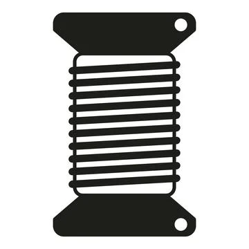 Thread bobine icon simple vector. Wool knit Stock Illustration