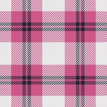 Thread check fabric background, structure pattern seamless tartan. Dog toot.. Stock Illustration