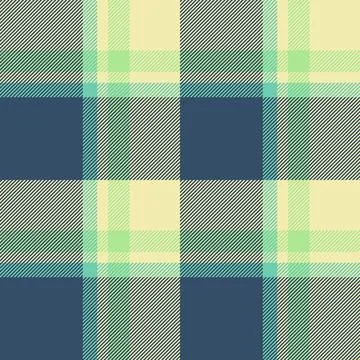 Thread check fabric seamless, satin tartan texture vector. Pretty backgroun.. Stock Illustration