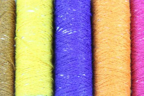 Thread cotton roll Stock Photos