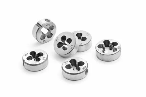 Thread cutting die Stock Photos