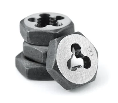 Thread cutting dies Stock Photos