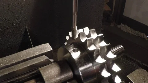 Thread cutting in factory Stock Footage 82624171