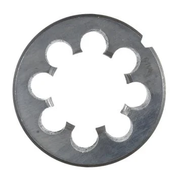 Thread cutting tool (die) isolated on white background. Stock Photos