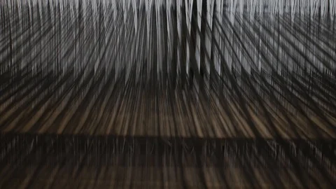 Thread detail of Loom work. Loopable, close up 12 Stock Footage 126960741