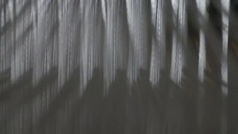 Thread detail of Loom work. Loopable, close up10 Video stock 126960943