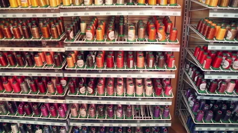 Thread dolly shot Video stock 50761325