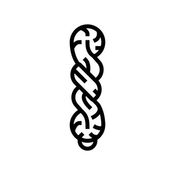 Thread fiber silk line icon vector illustration Illustrazione stock