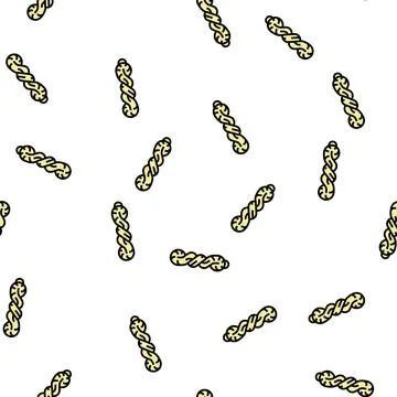 Thread fiber silk vector seamless pattern Stock Illustration