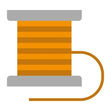 Thread flat clipart vector illustration イラスト素材