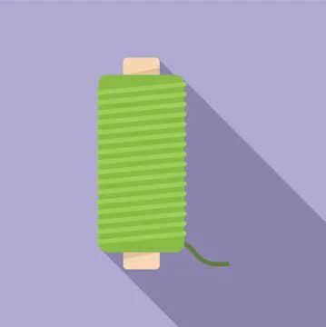 Thread icon flat vector. Broken cloth イラスト素材