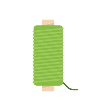 Thread icon flat vector. Broken cloth Illustrazione stock