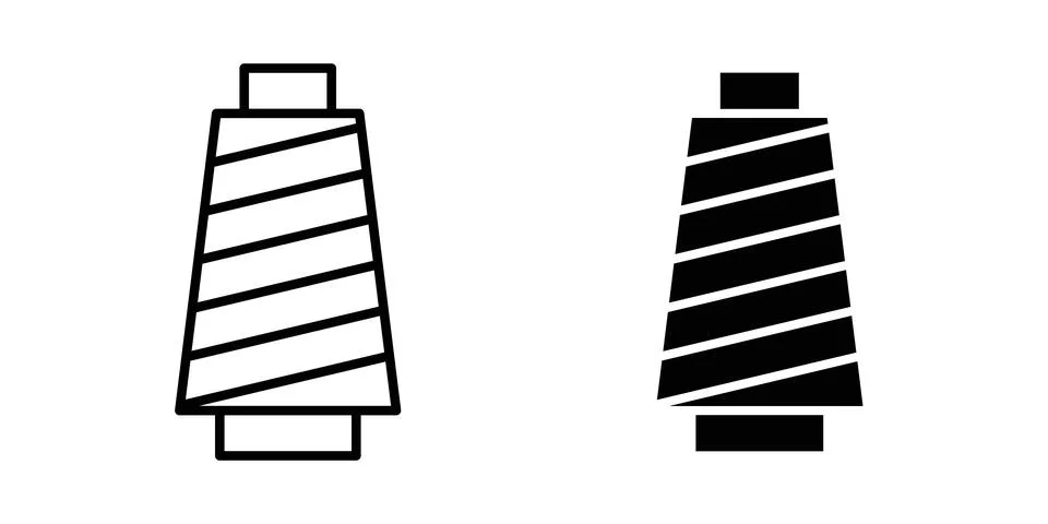 Thread icon set, collection of vector icons Stock Illustration