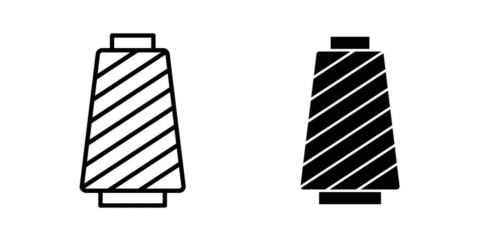 Thread icon set. Vector EPS 10 Stock Illustration