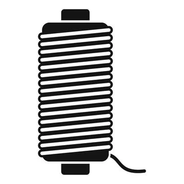 Thread icon simple vector. Broken cloth 스톡 일러스트