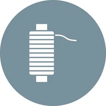 Thread icon vector image. Illustrazione stock