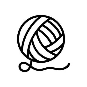 Thread icon vector. Isolated contour symbol illustration Stock Illustration