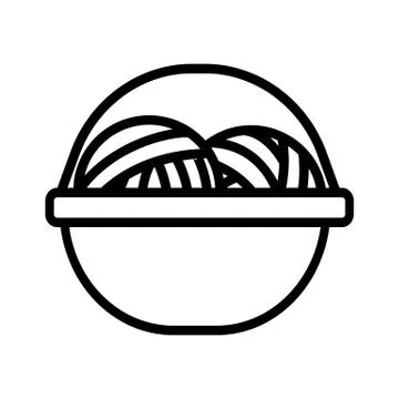 Thread icon vector. Isolated contour symbol illustration Stock Illustration