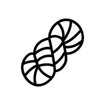 Thread icon vector. Isolated contour symbol illustration 스톡 일러스트
