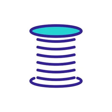 Thread icon vector. Isolated contour symbol illustration Illustrazione stock