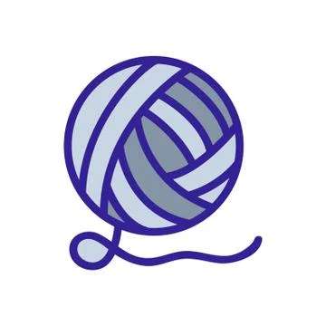 Thread icon vector. Isolated contour symbol illustration Stock Illustration