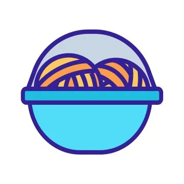 Thread icon vector. Isolated contour symbol illustration Illustrazione stock