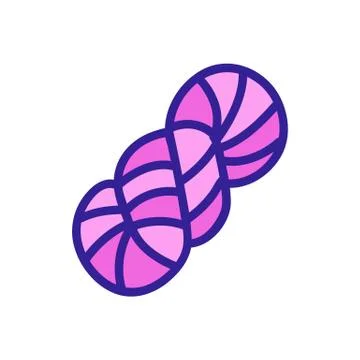 Thread icon vector. Isolated contour symbol illustration 스톡 일러스트