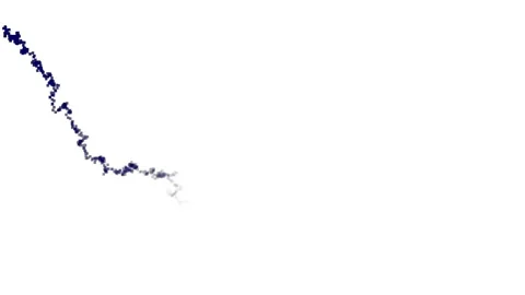 Thread of Lightning Effect Burning From Corner of Frame Video stock 118988949