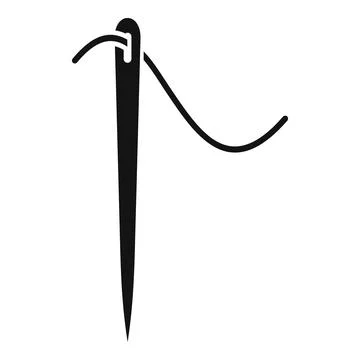 Thread needle icon simple vector. Repair machine イラスト素材
