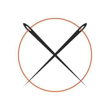 Thread needle illustration Stockillustratie