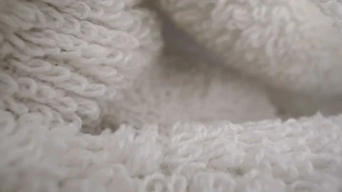 The thread patterns on the thick fabric cloth Stock Footage 135705452