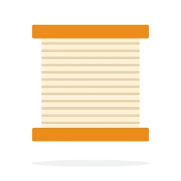 Thread for piercing leather goods flat isolated Stock Illustration