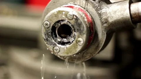 Thread on the pipe Stock Footage 71184376