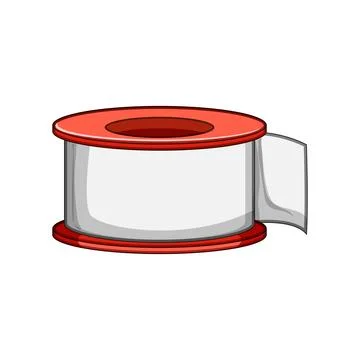 Thread pipe seal tape cartoon vector illustration 스톡 일러스트