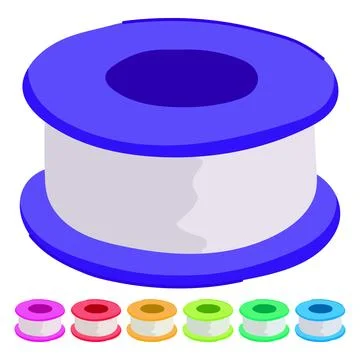 Thread pipe seal tape vector cartoon graphic Stock Illustration