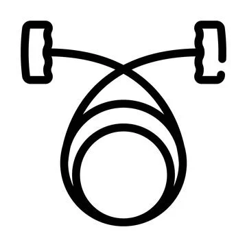 Thread pottery tool line icon vector illustration Illustrazione stock